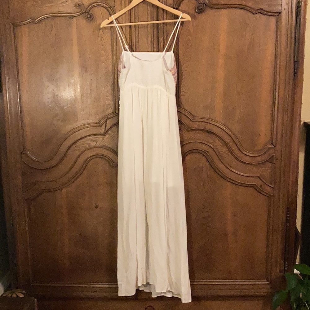Flying Tomato Embroidered Cream Maxi Dress - Picture 7 of 12